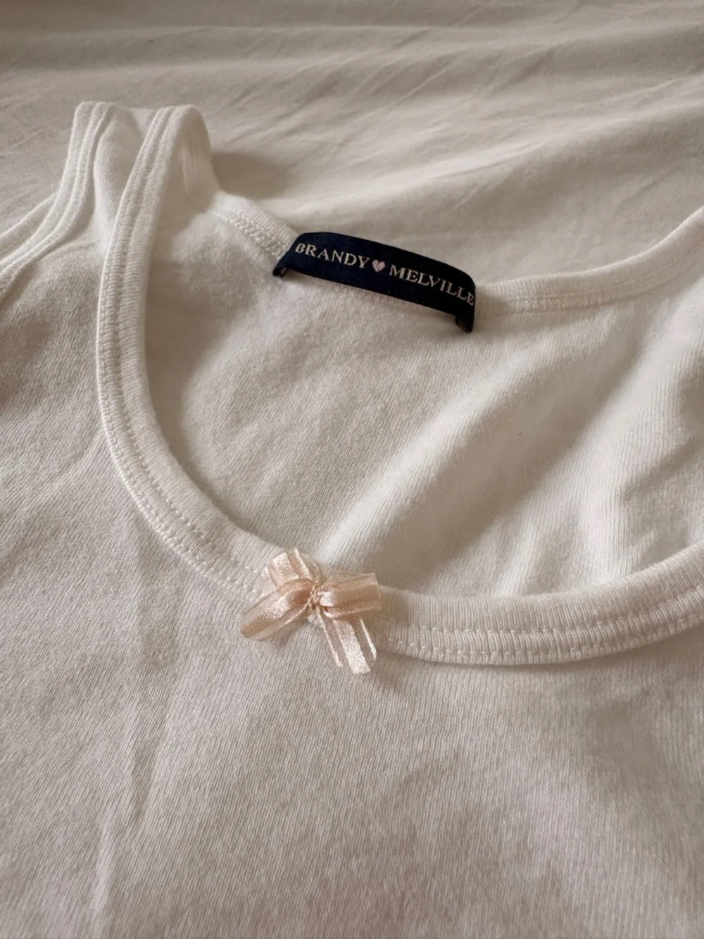 Brandy Melville White Tank Top - Picture 5 of 5